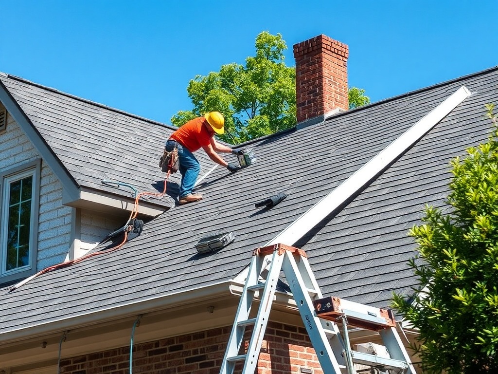 Atlanta Roof Master crew installing a new roof in Atlanta, GA